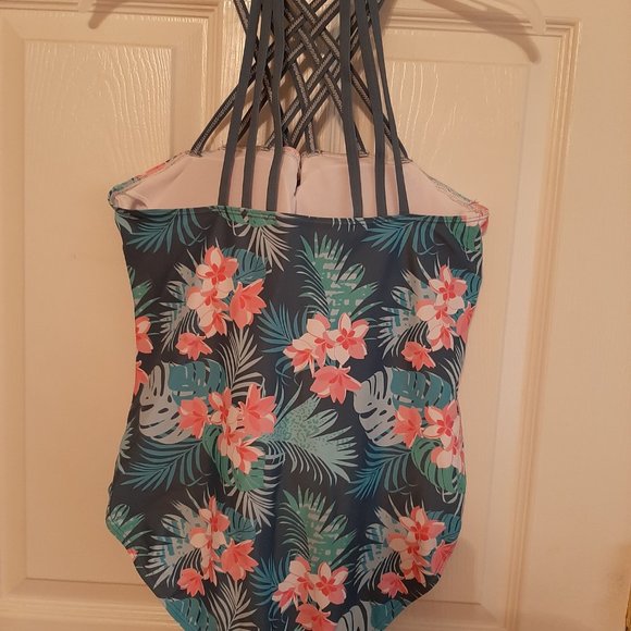NANU swimsuit tropical print - Picture 3 of 5